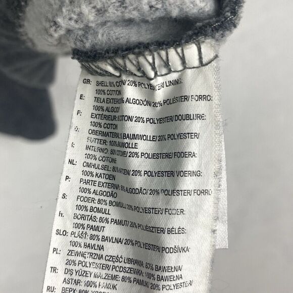 Vans Sweater Jacket Womens Small Gray Hooded Pockets Snap on Sweatshirt Casual - Picture 8 of 8